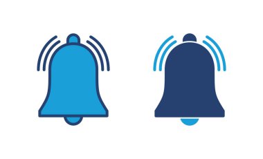 Bell Simgesi vektörü. Web sitenizin tasarımı için bildirim simgesi