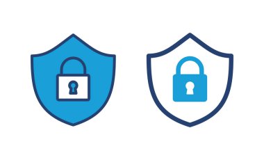 Güvenlik simgesi vektörü. Koruma ikonu. Özel hayat. vpn