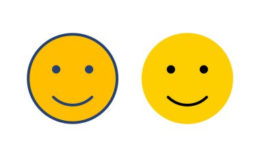 Gülümse ikon vektörü. Gülümseme simgesi. Geri bildirim 