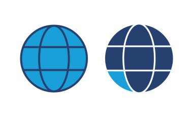 Web simgesi vektörü. Web simgesine git. Web tıklama simgesi