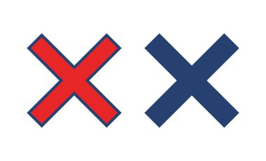 Vektör simgesini kapat. Simge vektörünü sil. çapraz işaret