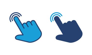 El imleç simgesi. İmleç simgesi vektörü. el imleç simgesi tıklaması