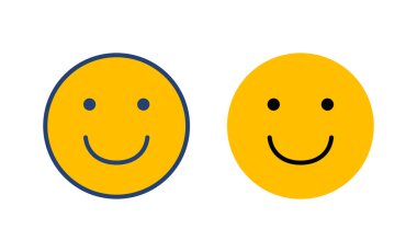 Gülümse ikon vektörü. Gülümseme simgesi. Geri bildirim 