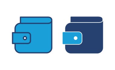 Cüzdan simgesi vektörü. cüzdan vektör simgesi