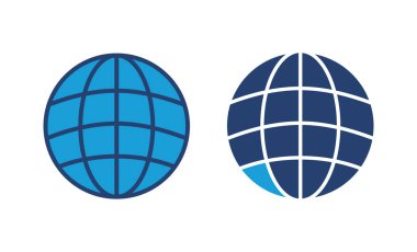 Web simgesi vektörü. Web simgesine git. Web tıklama simgesi