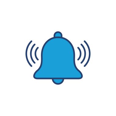 Bell Simgesi vektörü. Web sitenizin tasarımı için bildirim simgesi