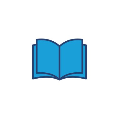 Kitap ikonu vektörü. Kitap simgesi vektörünü aç. Kitap simgesi