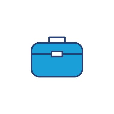 Evrak çantası ikon vektörü. Bavul simgesi. bagaj sembolü.