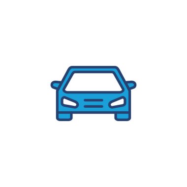 Araba ikonu vektörü. Araba vektör simgesi. küçük sedan
