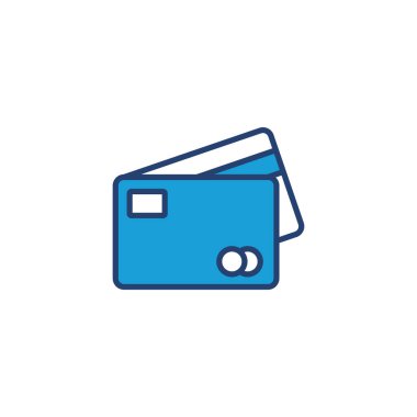 Kredi kartı ikon vektörü. Kredi kartı ödeme simgesi vektörü