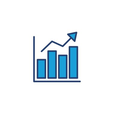 Büyüyen grafik simgesi. Grafik simgesi. diyagram simgesi