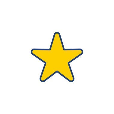 Yıldız Simgesi vektörü. derecelendirme simgesi vektörü favori yıldız simgesi
