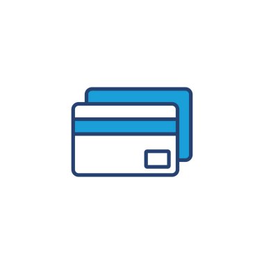 Kredi kartı ikon vektörü. Kredi kartı ödeme simgesi vektörü