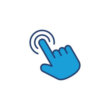 El imleç simgesi. İmleç simgesi vektörü. el imleç simgesi tıklaması