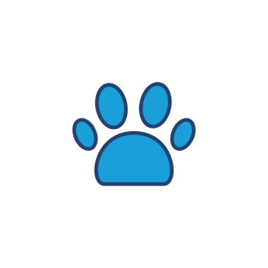 Pençe simgesi vektörü. Pençe izi ikon vektörü. köpek ya da kedi pençesi