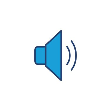 Sözcü simgesi vektörü. Hacim simgesi vektörü. Hoparlör ikon vektörü. ses sembolü