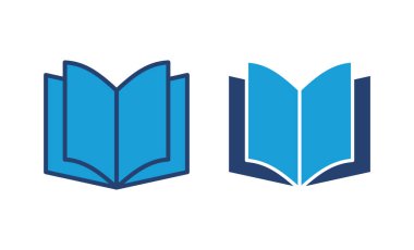 Kitap ikonu vektörü. Kitap simgesi vektörünü aç. Kitap simgesi