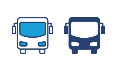 Otobüs simgesi vektörü. bus vektör simgesi