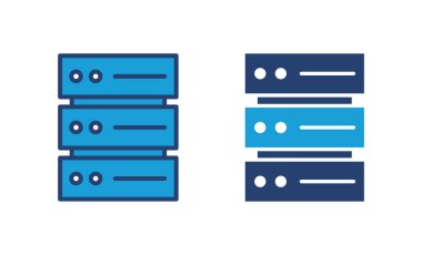 Veritabanı simge vektörü. veritabanı vektörü simgesi