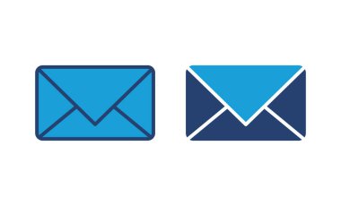 Posta simgesi vektörü. e- posta simgesi vektörü. E- posta simgesi. Zarf illüstrasyonu