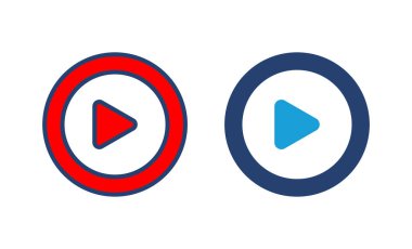 Simge vektörünü çal. Düğme vektör simgesini çal