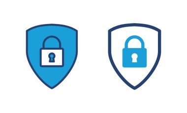 Güvenlik simgesi vektörü. Koruma ikonu. Özel hayat. vpn