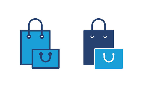 Shopping bag icon vector. shopping icon vector