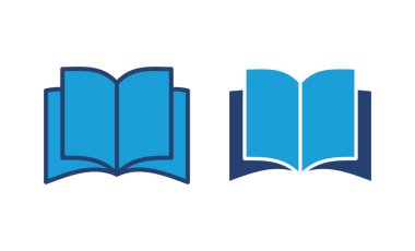 Kitap ikonu vektörü. Kitap simgesi vektörünü aç. Kitap simgesi
