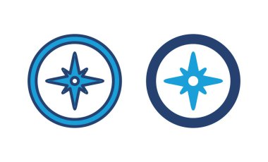 Pusula simgesi vektörü. ok pusula simgesi vektörü