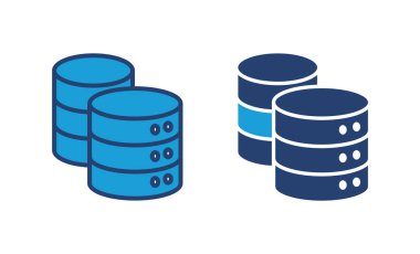 Veritabanı simge vektörü. veritabanı vektörü simgesi