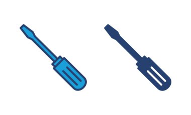 Tornavida simgesi vektörü. araçlar simgesi vektörü