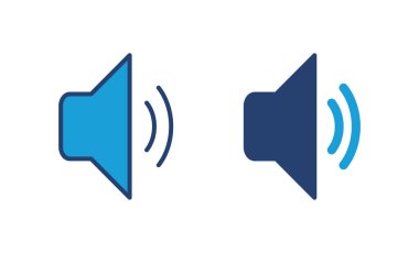 Sözcü simgesi vektörü. Hacim simgesi vektörü. Hoparlör ikon vektörü. ses sembolü