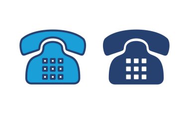 Telefon ikonu vektörü. telefon simgesi vektörü.