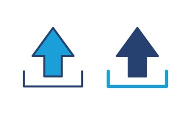 Simge vektörünü yükle. veri simgesi yükle