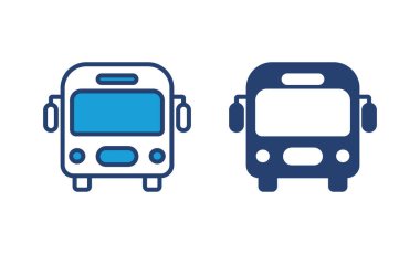Otobüs simgesi vektörü. bus vektör simgesi