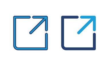 Dış bağlantı simgesi vektörü. bağlantı simgesi vektörü. hiper bağlantı sembolü