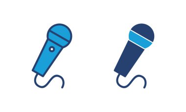 mikrofon ikon vektörü. karaoke simgesi vektörü