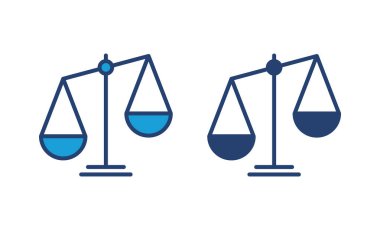 Simge vektörünü ölçeklendirir. Kanun ölçekli ikon. Vektör simgesini ölçeklendirir. Adalet