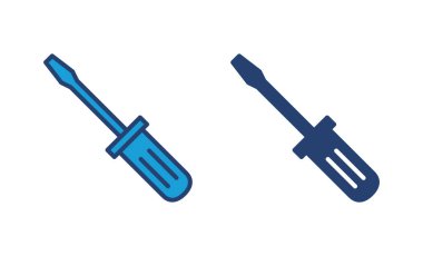 Tornavida simgesi vektörü. araçlar simgesi vektörü