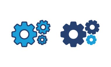 Simge Vektörü Ayarlanıyor. Cog Ayarları Simge Simgesi