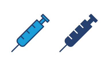 Şırınga ikon vektörü. enjeksiyon simgesi vektörü.