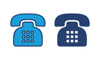 Telefon ikonu vektörü. telefon simgesi vektörü.