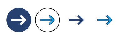 Ok simgesi vektörü. Ok sembolü. Web tasarımınız için ok işareti.
