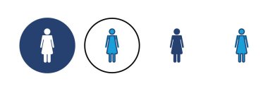 Kadın ikon vektörü. kadın simge vektörü