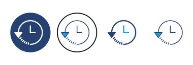 Tarih simgesi vektörü. son olay geçmişi