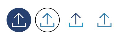 Simge vektörünü yükle. veri simgesi yükle