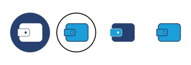 Cüzdan simgesi vektörü. cüzdan vektör simgesi