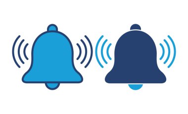 Bell Simgesi vektörü. Web sitenizin tasarımı için bildirim simgesi