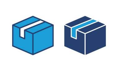 Kutu simgesi vektörü. kutu vektör simgesi, paket, paket