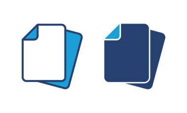 Belge simgesi vektörü. Kağıt ikonu. Dosya Simgesi